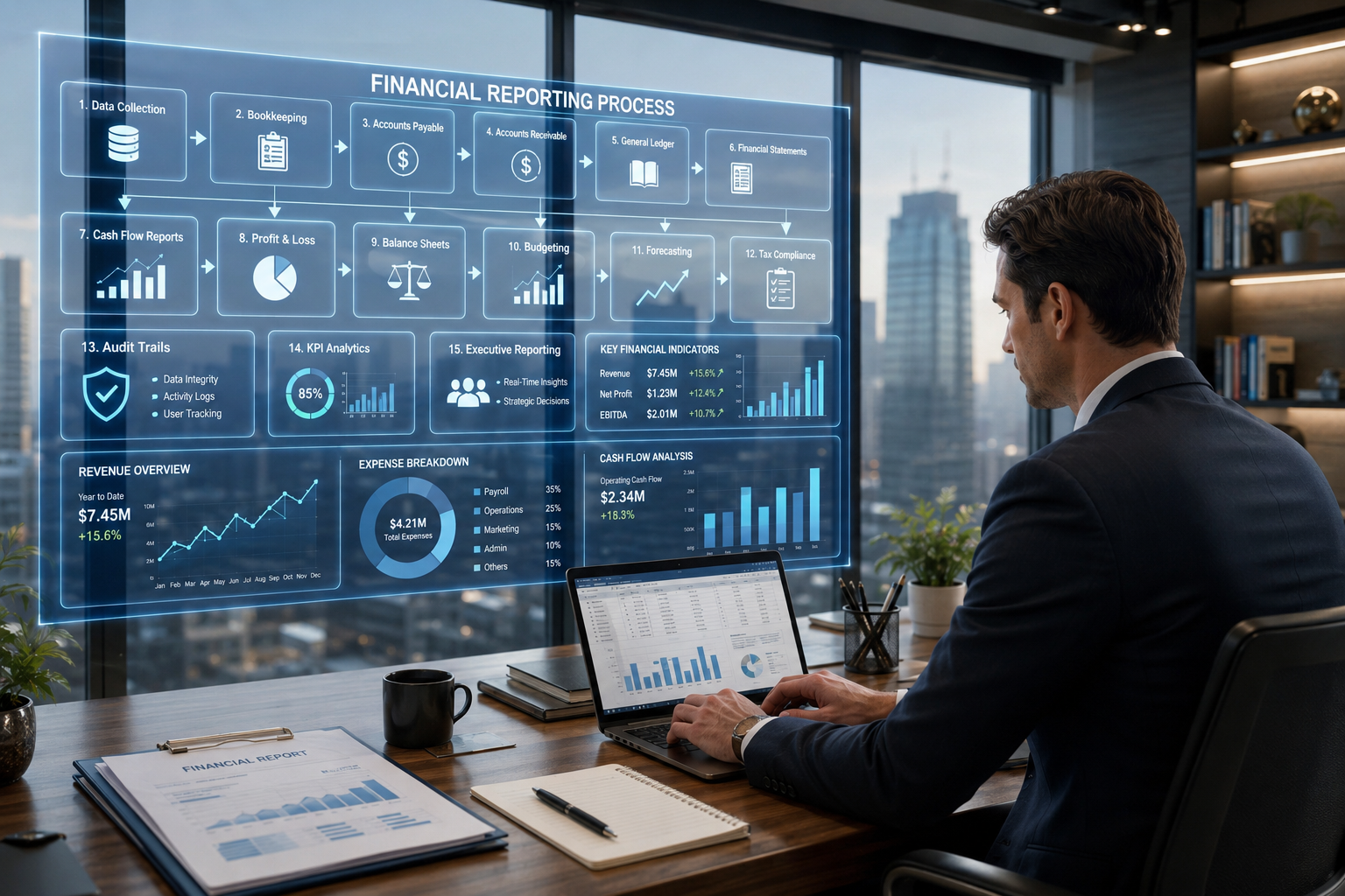 Financial reporting process